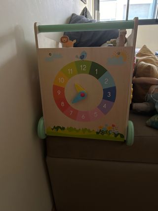 carrito de madera bebe