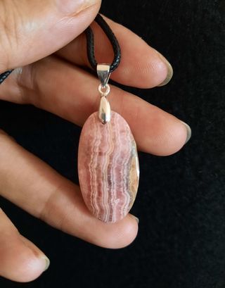 Colgante de Rodocrosita y Plata de Ley