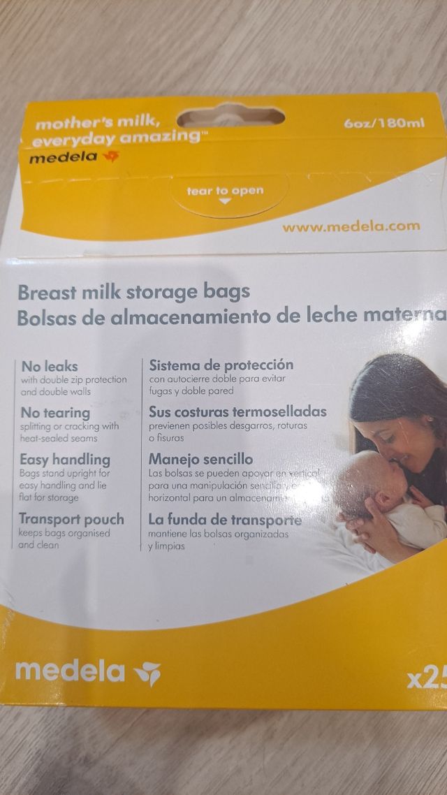 Bolsa congelacion leche materna