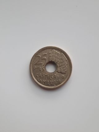 Moneda 25 pesetas Castilla la Mancha 