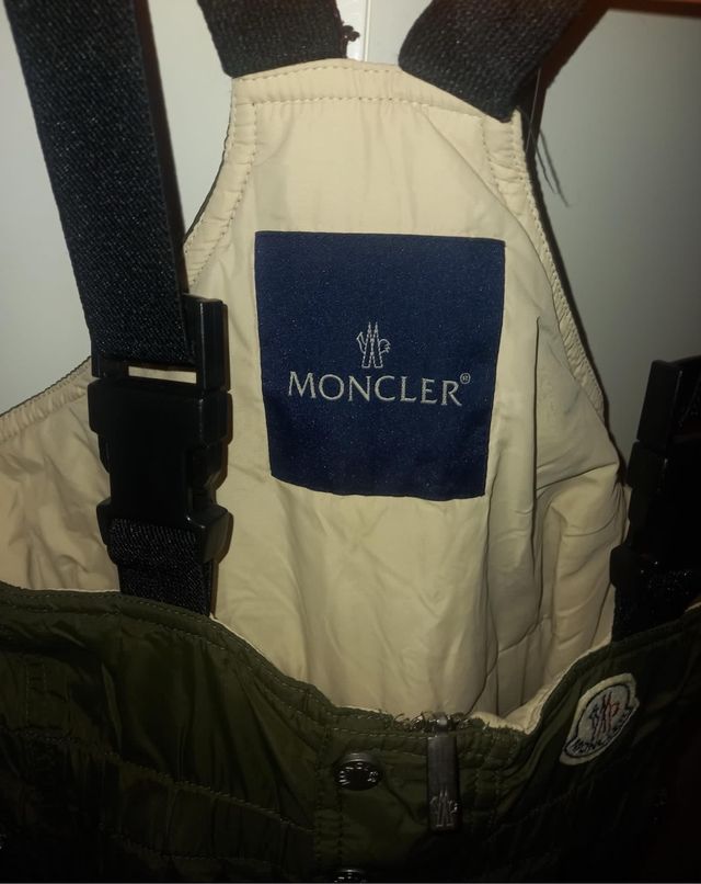 Tuta piumino Moncler bambino 8 anni colore verde