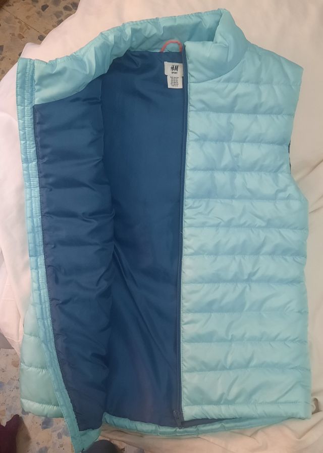 Chaleco acolchado sin manga niña 10 años.