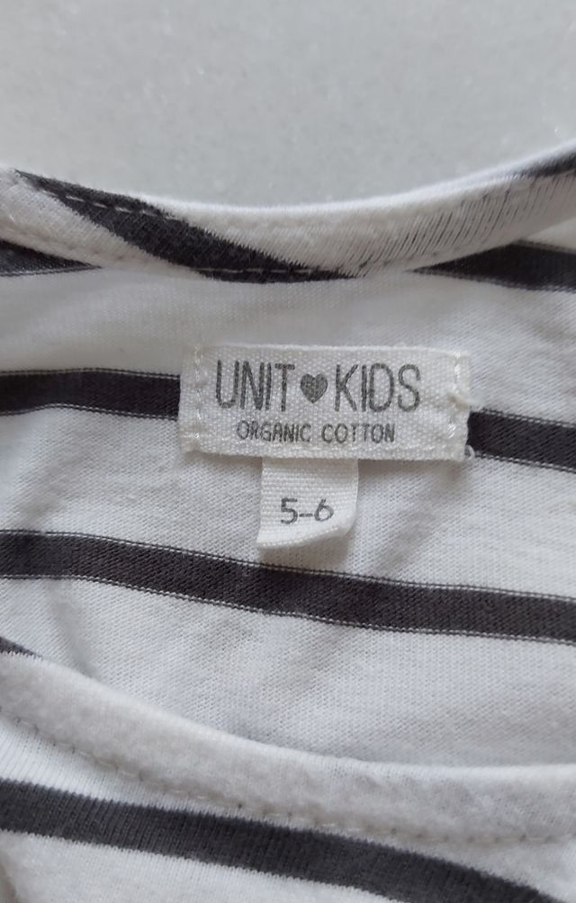 Vestido de rayas blanco y azul.Talla 5-6