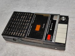 grabadora cassette vintage sanyo m1503 negra