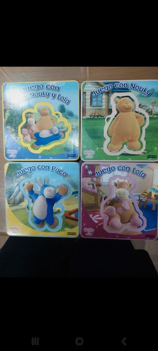 Lote 4 libros puzzle Nouki por 6€