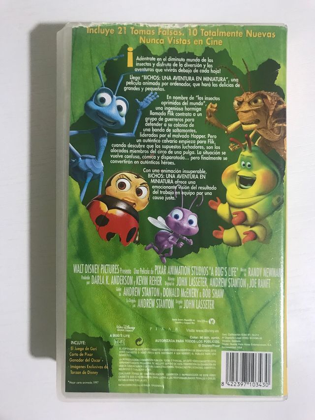 Cinta video VHS Bichos de Disney