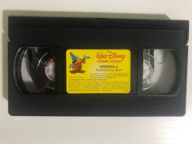 Cinta video VHS La sirenita 2 de Disney