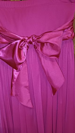 Vestido fiesta fucsia mujer