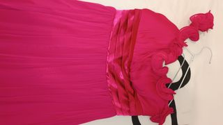 Vestido fiesta fucsia mujer