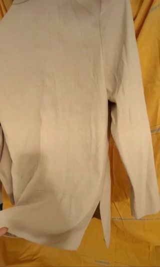 Chaqueta beige antelina 