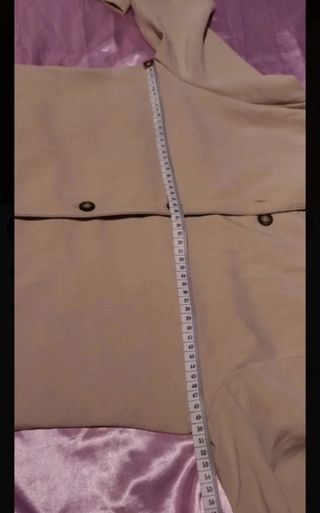 Chaqueta beige antelina 