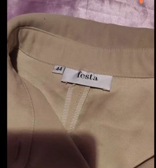 Chaqueta beige antelina 