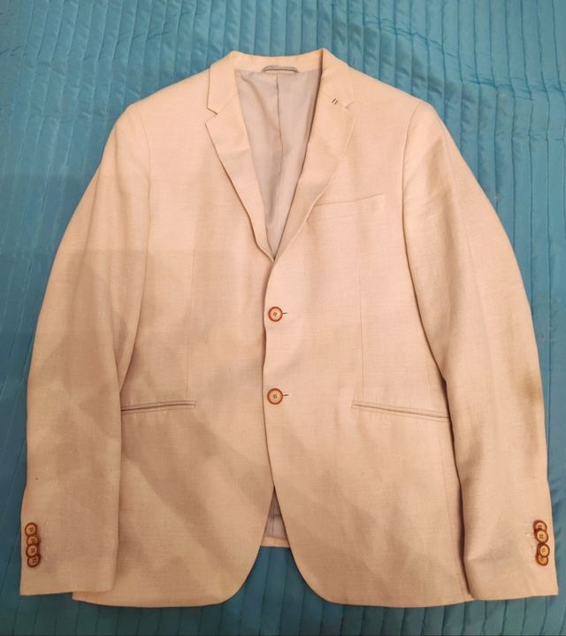 Giacca uomo Zara taglia 50 colore panna