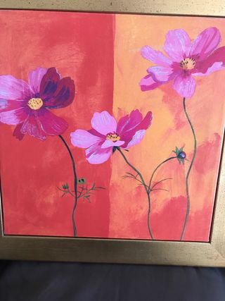 quadro con cornice oro