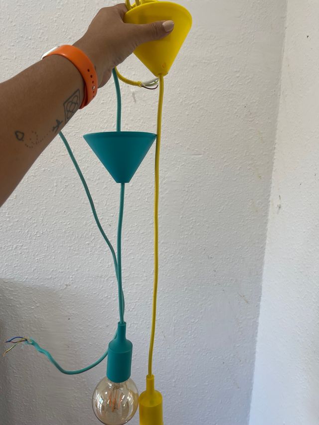 Porta lamparas de colores ( precio sola 13€ c\u)