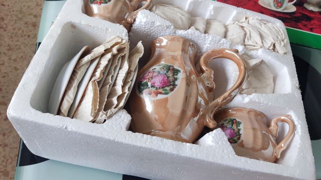 Conjunto café de porcelana