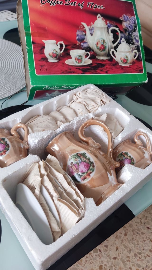 Conjunto café de porcelana