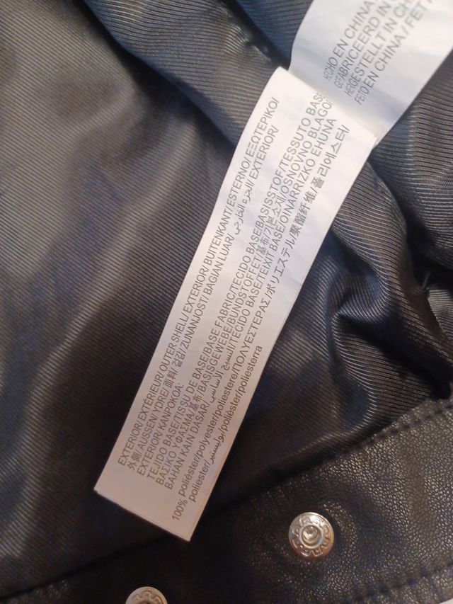 Cazadora motera polipiel