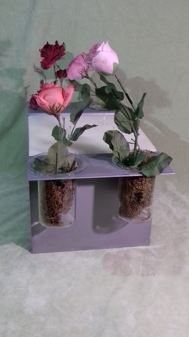 Centrotavola con enorme candela