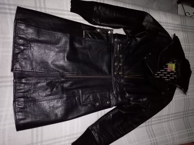 GABARDINA DE CUERO MUJER NO HAGO ENVÍOS 