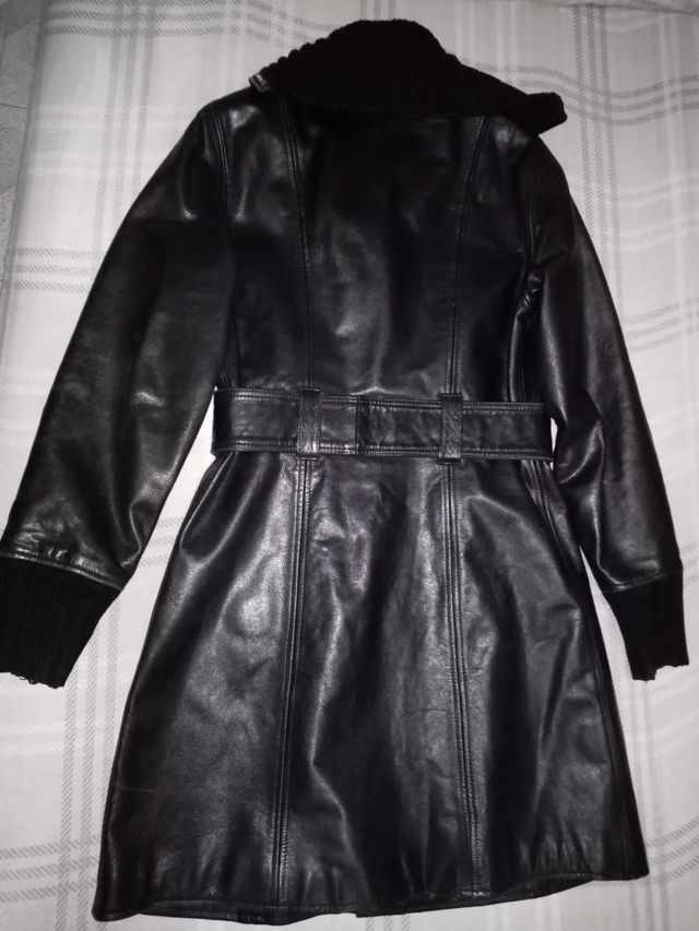 GABARDINA DE CUERO MUJER NO HAGO ENVÍOS 