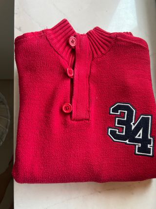 Jersey rojo lana 