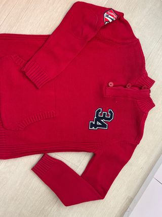 Jersey rojo lana 