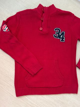 Jersey rojo lana 