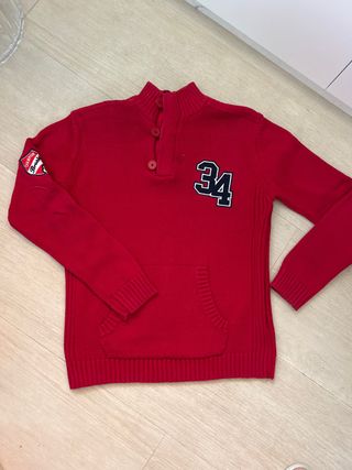 Jersey rojo lana 