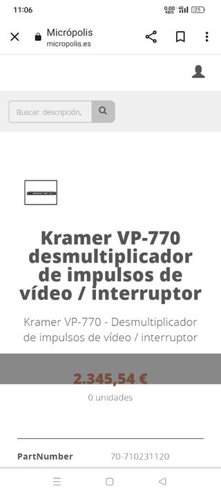 KRAMER  VP-770. Presentation switcher