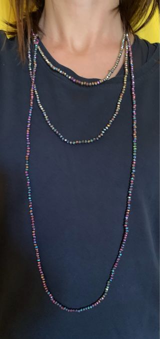 2 Collana elastiche multicolor
