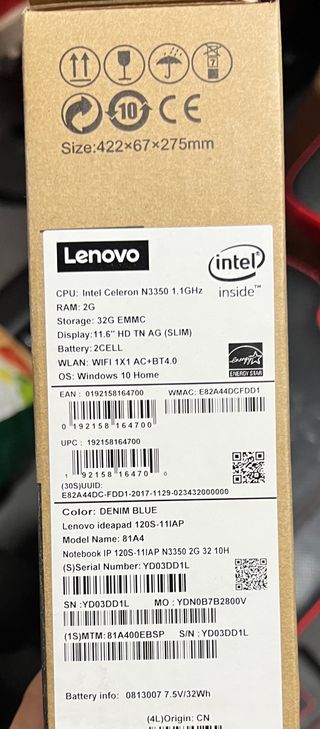 Lenovo ideapad 120S-11|AP Precintado