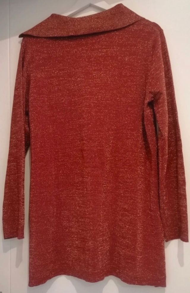 Jersey Nuevo coral brillo Amitié. Regalo bolso.