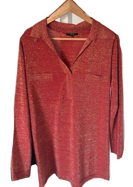 Jersey Nuevo coral brillo Amitié. Regalo bolso.