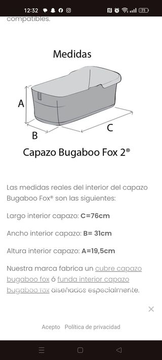 Carrito de bebe Bugaboo Fox 2