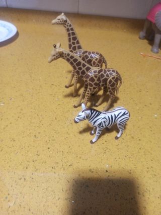 playmobil jirafas y cebra