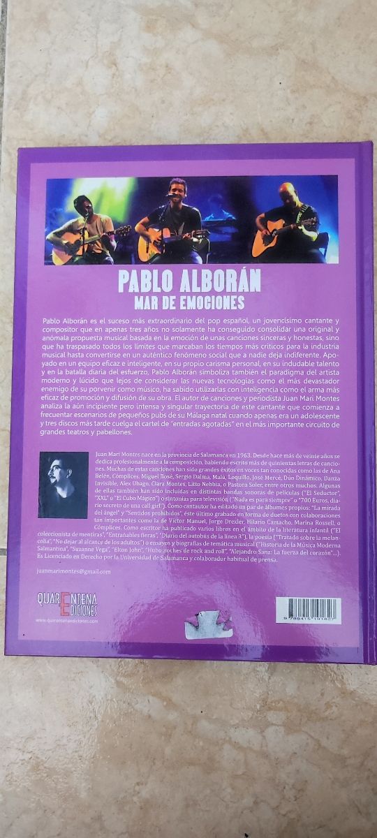 Libro Pablo Alborán-Mar de emociones