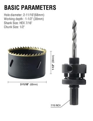 Sierra Perforadora Bimetálica M42 68 mm