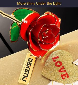 Rosa Eterna con Marco de Foto de Amor