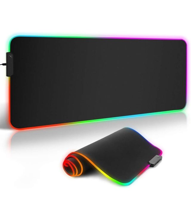 Tappetino Mouse RGB xxl impermeabile 80x30x0,4 cm