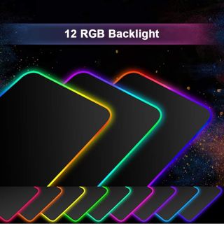 Tappetino Mouse RGB xxl impermeabile 80x30x0,4 cm