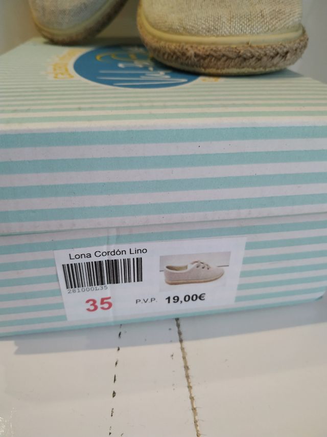 Zapatos lona número 35