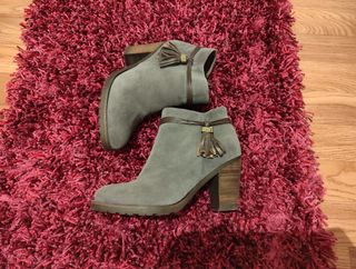 Botines grises Alpe de piel T: 37