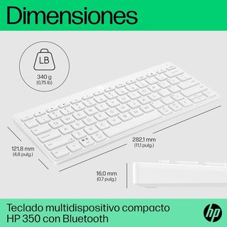 HP 350 Teclado inalámbrico compacto