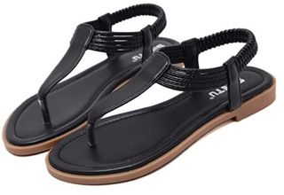 Sandalias Mujer Plana Bohemio Espiga