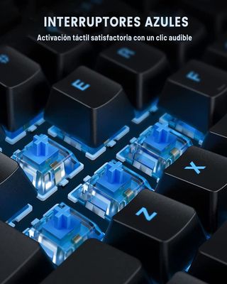 Teclado Mecánico Gaming con Retroiluminación RGB