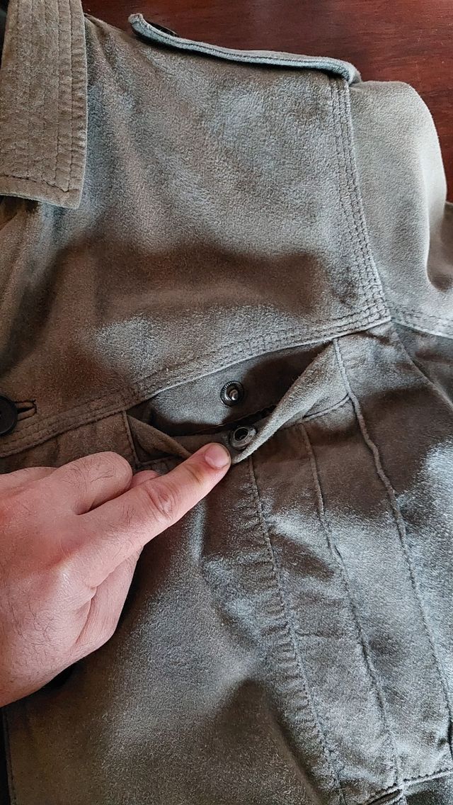 Giacca grigio scamosciata TG. 48 / M