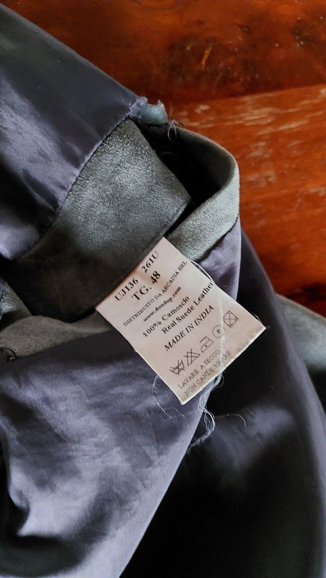 Giacca grigio scamosciata TG. 48 / M