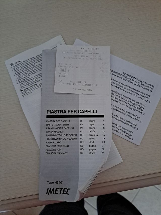 Piastra bellissima imetec rotazione auto