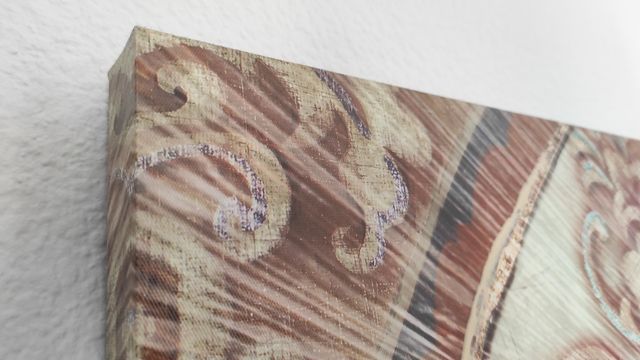 Cuadro mandala relieve sobre lienzo